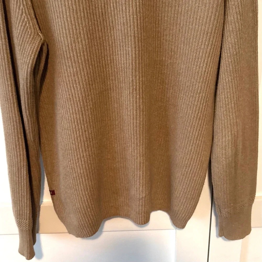 Banana Republic Heritage Khaki Safari Shawl Collar Cotton‎ Sweater in Size M